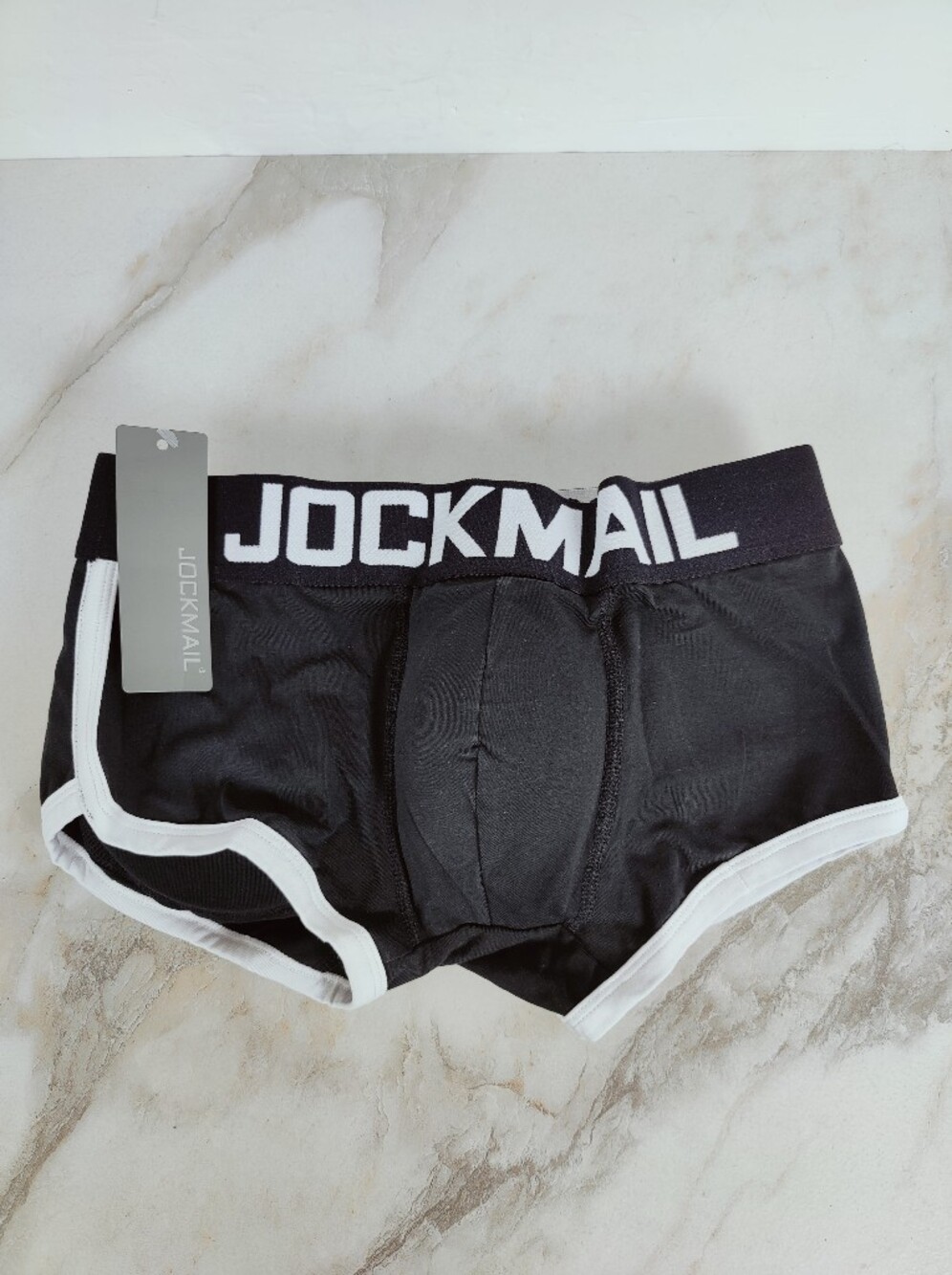 NWT Jockmail Men's Padded Boxer Briefs Underwear Removable Foam Pads, M